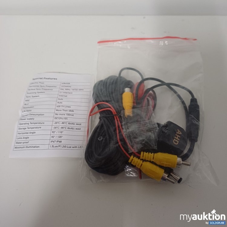 Artikel Nr. 916952: wasserdichte Auto-Rückfahrkamera mit Nachtsichtfunktion