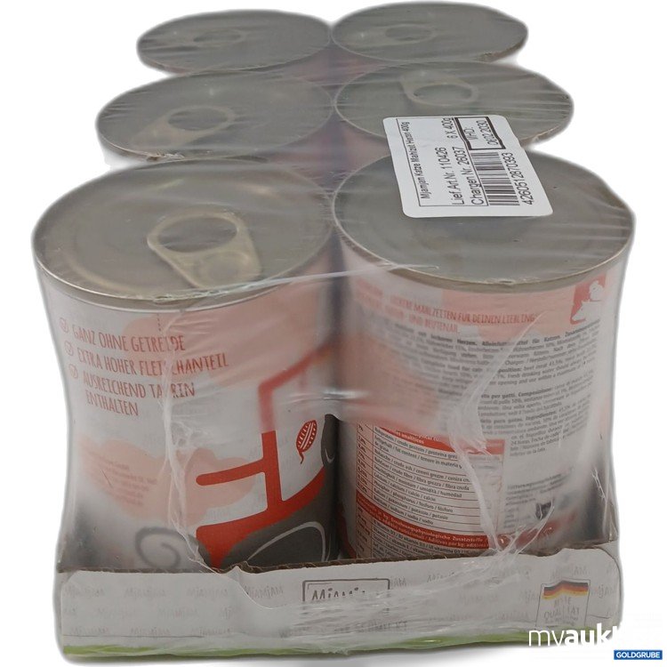 Artikel Nr. 958952: Mjamjam Katze Mahlzeit Herzen 6x400g 