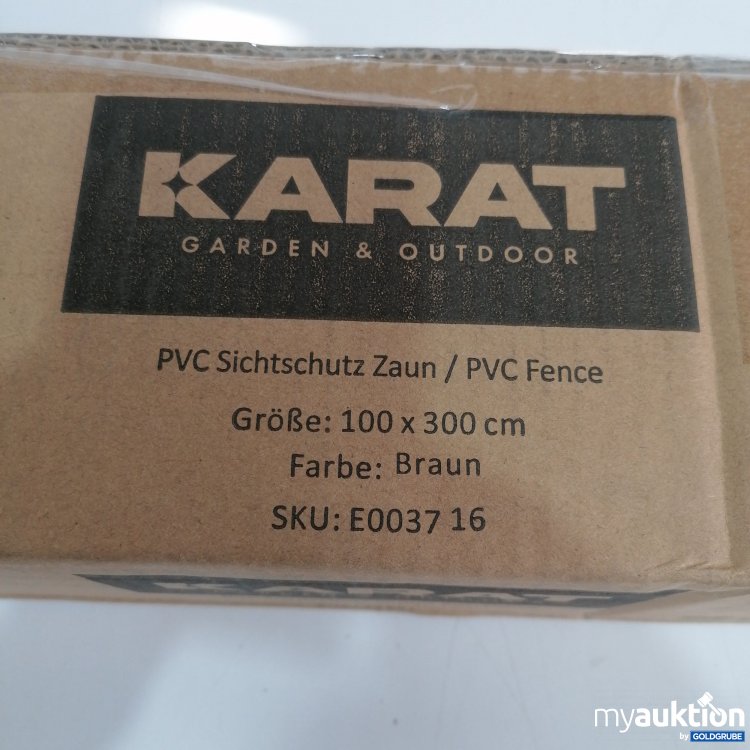 Artikel Nr. 438953: Karat Garden & Outdoor PVC Sichtschutz Zaun 100x300cm, braun