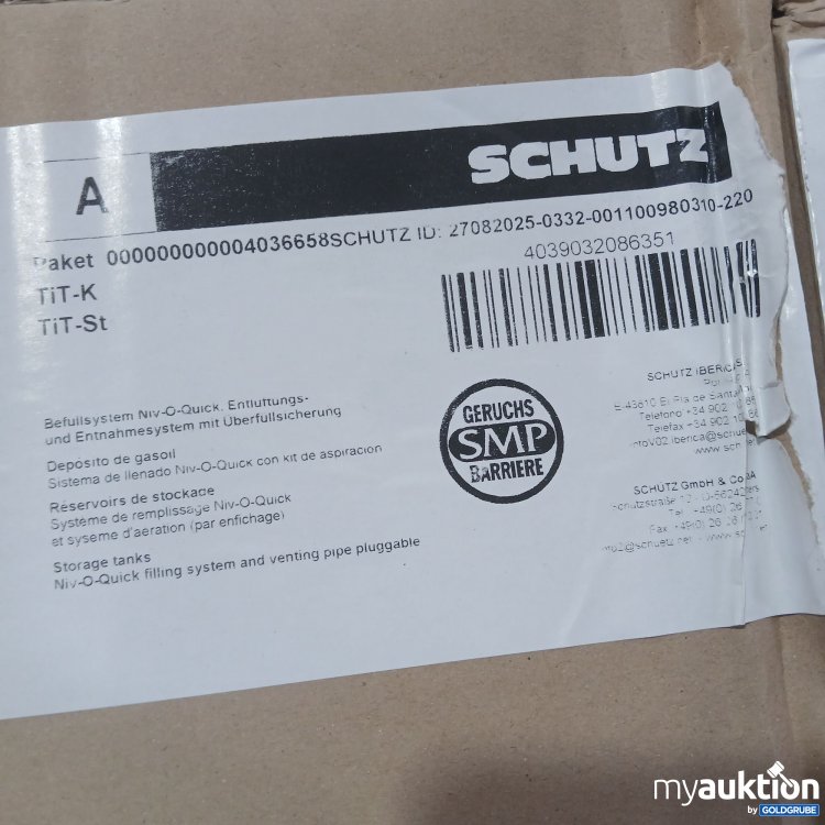 Artikel Nr. 445953 Artikel Nr. 445953: Schutz Niv-O-Quick Schnellmontagesystem (Füllleitung)