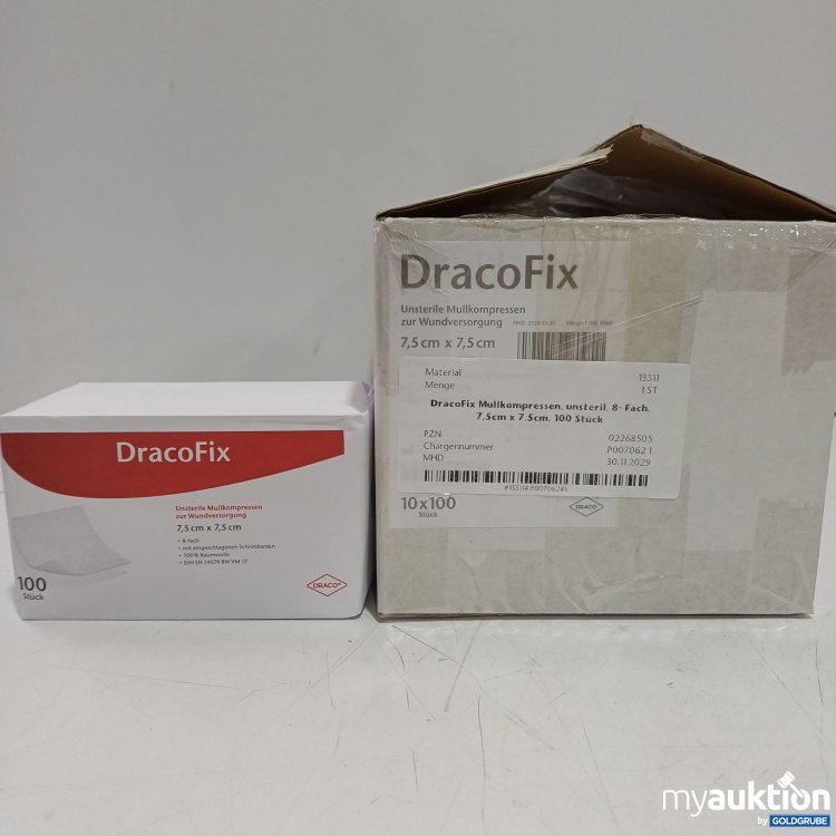 Artikel Nr. 446953 Artikel Nr. 446953: Draco Fix Mullkompresse 7,5x7,5cm, 10x100Stk