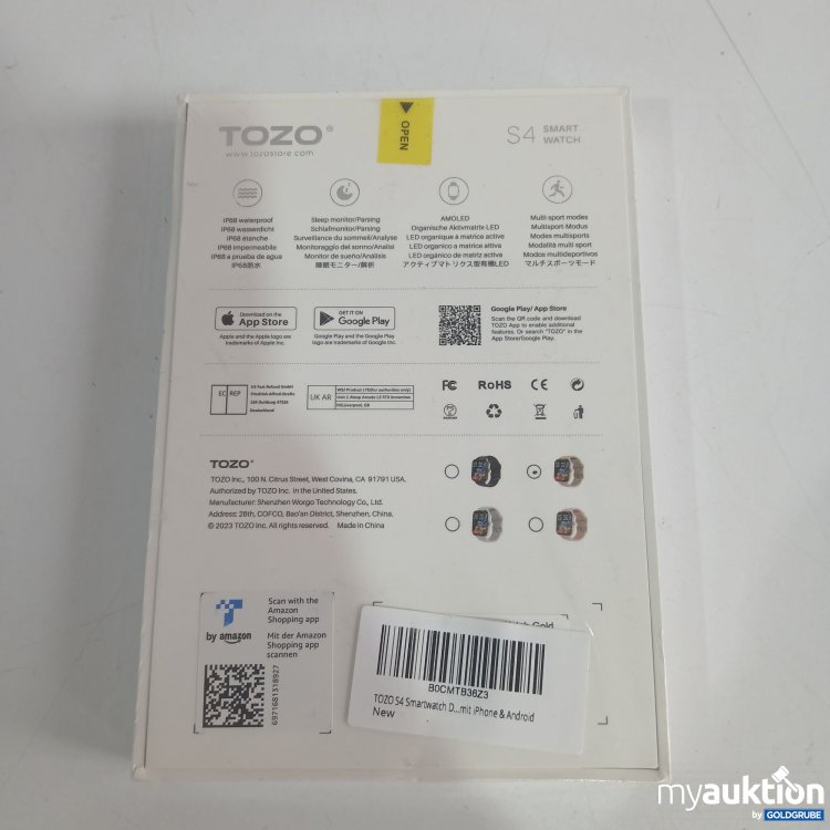 Artikel Nr. 840953 Artikel Nr. 840953: Tozo Smart Watch S4