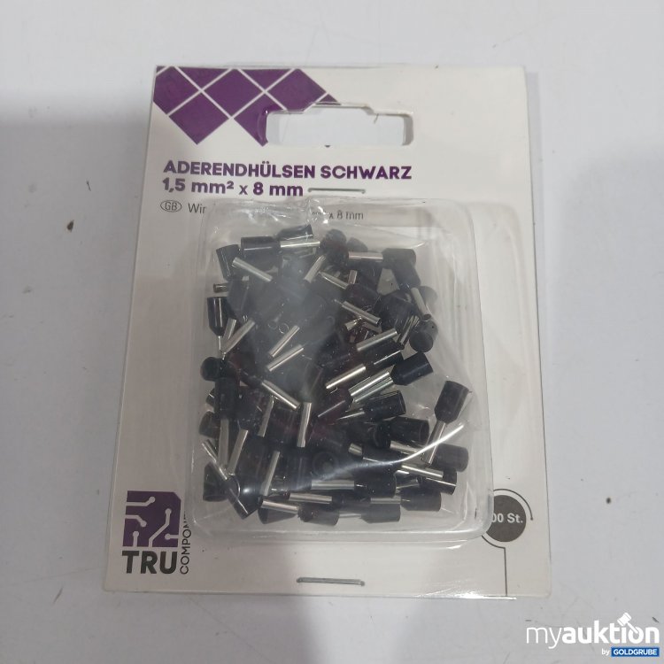 Artikel Nr. 881953: Tru Components Aderendhülsen schwarz 1,5mm2 x 8mm 100Stk 