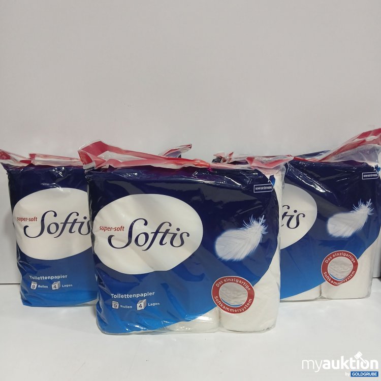 Artikel Nr. 962953: Softis Toilettenpapier 3x9 Rollen 4Lagen 