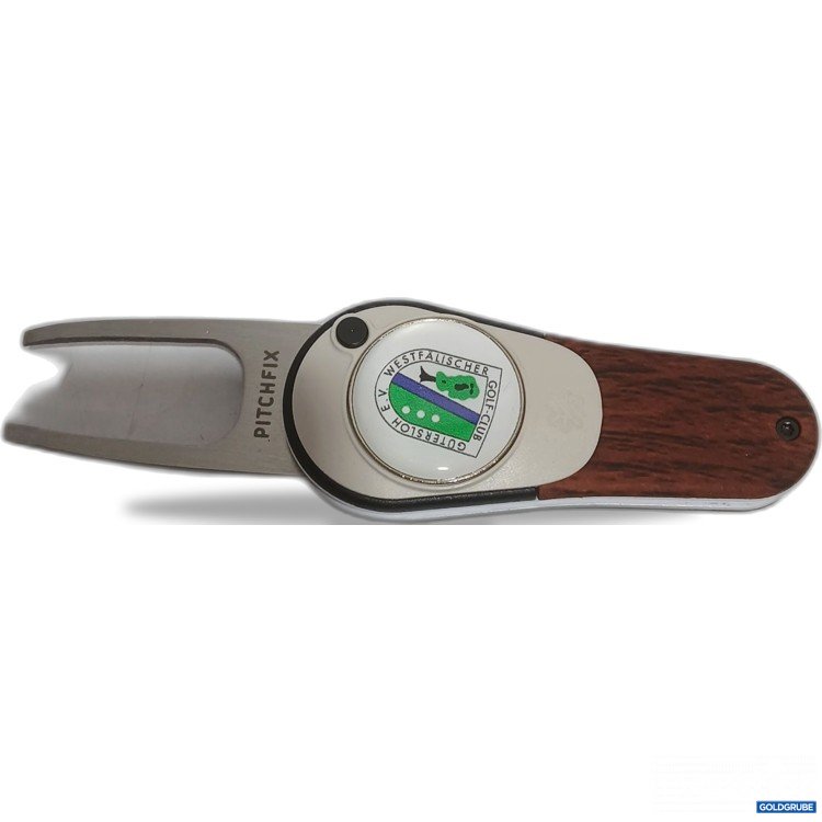 Artikel Nr. 971953 Artikel Nr. 971953: Pitchfix Golfball Marker Holzoptik Rotbraun