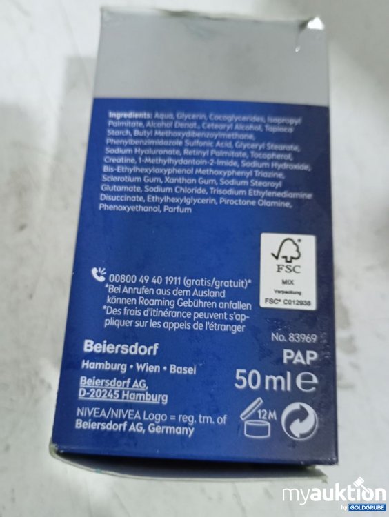 Artikel Nr. 983954 Artikel Nr. 983954: NIVEA MEN Anti-Age Hyaluron Feuchtigkeitscreme 50 ml
