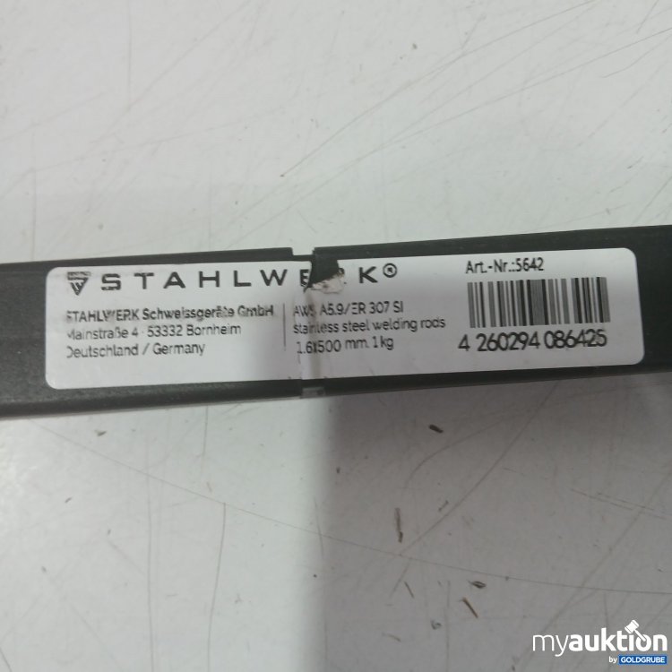Artikel Nr. 445955 Artikel Nr. 445955: Stahlwerk WIG-Schweißstäbe 1.6x500mm 1kg