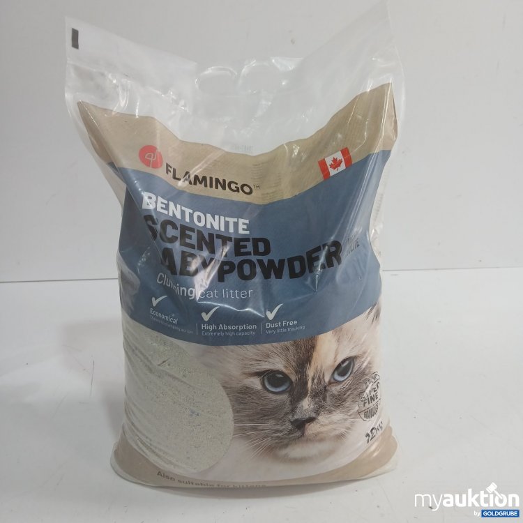 Artikel Nr. 464955: Flamingo Bentonit Katzenstreu Baby Powder 12 kg