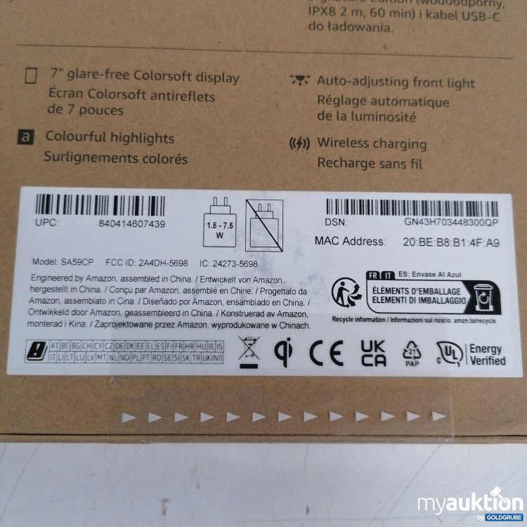 Artikel Nr. 825955: Amazon Kindle Colorsoft 32GB Metallic Black schwarz
