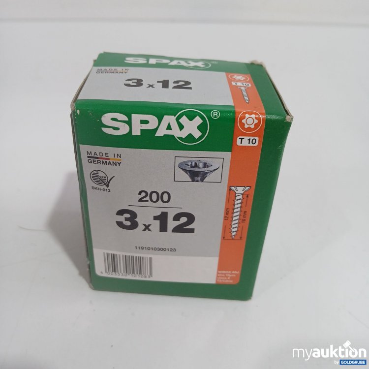 Artikel Nr. 861955: Spax Schrauben 3x12 T10 