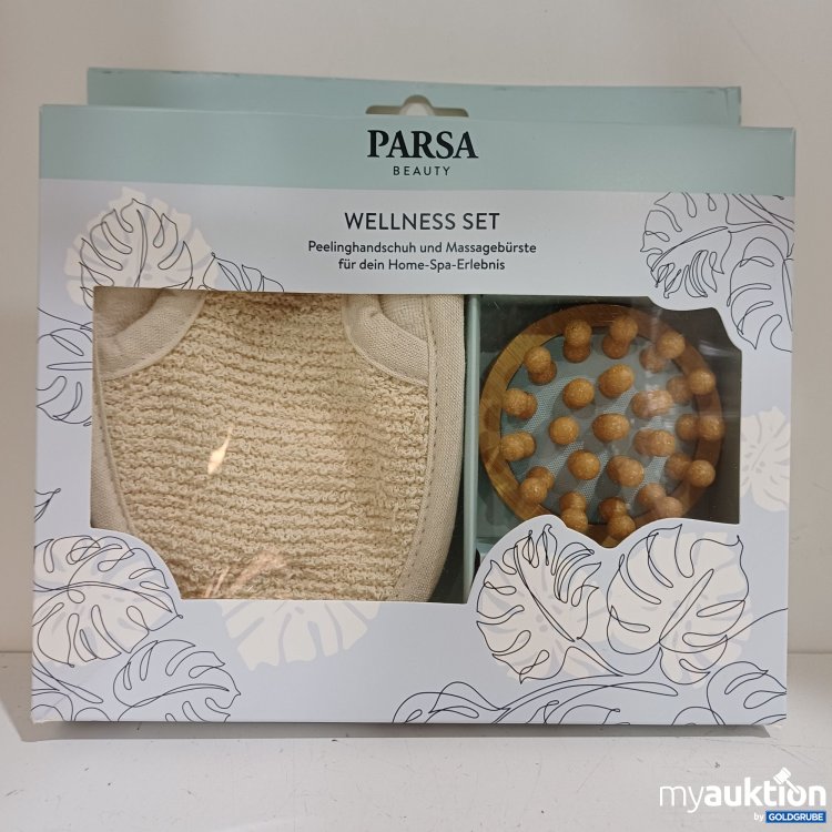 Artikel Nr. 931955 Artikel Nr. 931955: Parsa Beauty Wellness Set, Peelinghandschuh und Massagebürste