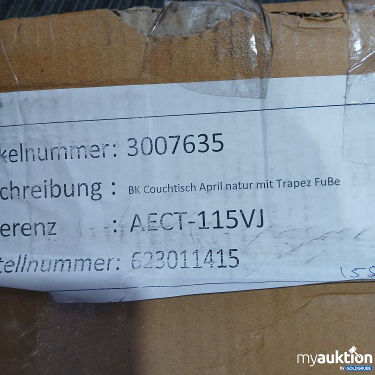 Artikel Nr. 439956 Artikel Nr. 439956: BK Couchtisch April Natur mit Trapez Beinen 3007635