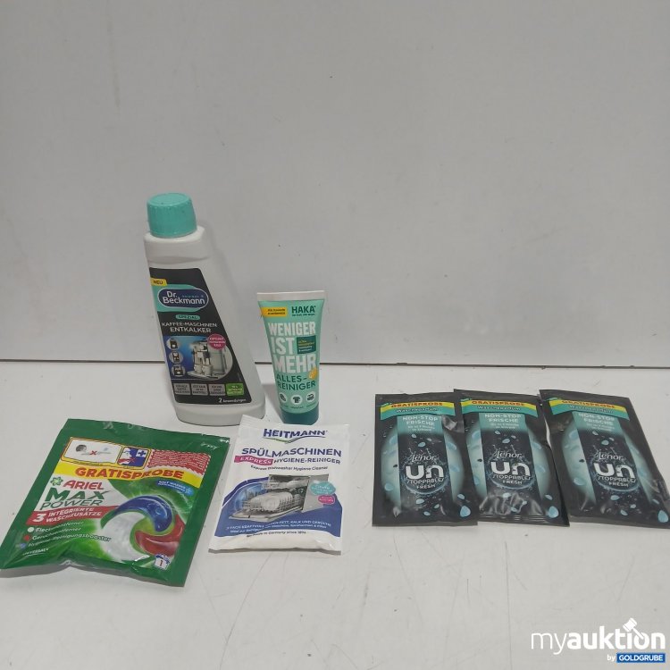 Artikel Nr. 470956: 6x kleine diverse Reinigungsproben, 1x Entkalker 250ml Verpackung beschädigt