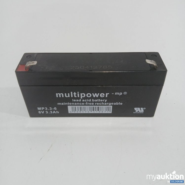 Artikel Nr. 882956: Multipower Lead Acid Battery 6V 