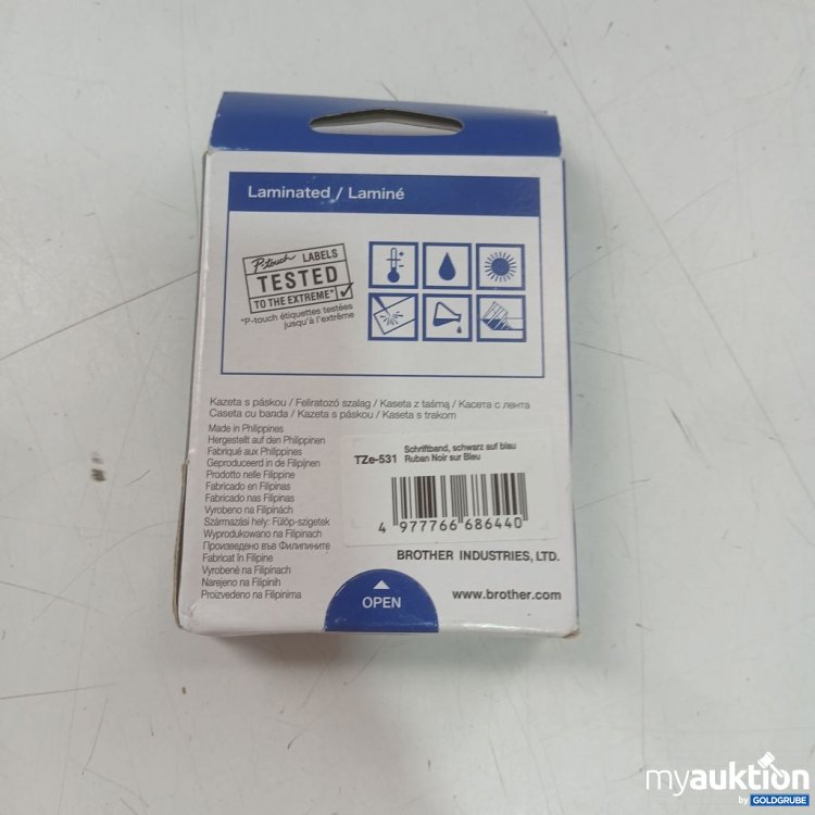 Artikel Nr. 929956: Brother P-touch TZe-531 Laminierte Schriftbandkassette 12mm 8m