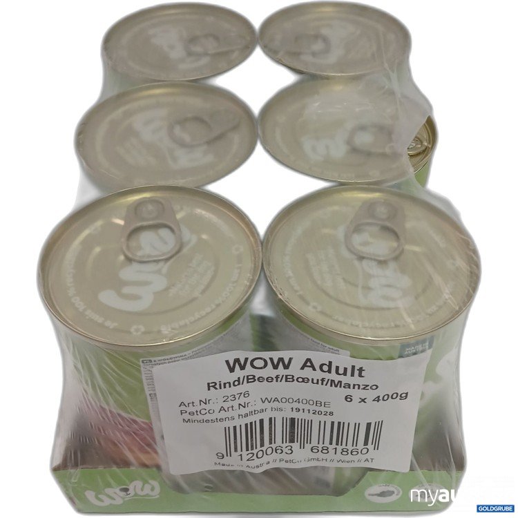 Artikel Nr. 980956 Artikel Nr. 980956: Wow Adult Rind Manzo 6x400g