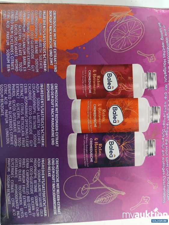 Artikel Nr. 994956: BALEA Relax & Harmony Cremedusch Set mit 3 fruchtigen Düften 6x 100ml