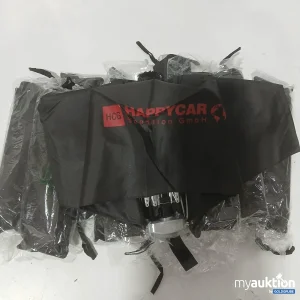 Auktion Regenschirm Knipser 13 Stk. schwarz mit rotem Werbeaufdruck HCG Happycar Spedition GmbH
