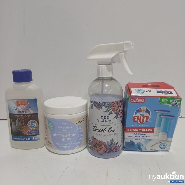 Artikel Nr. 470957: 4x diverse Reinigungsprodukte Verpackung beschmutzt