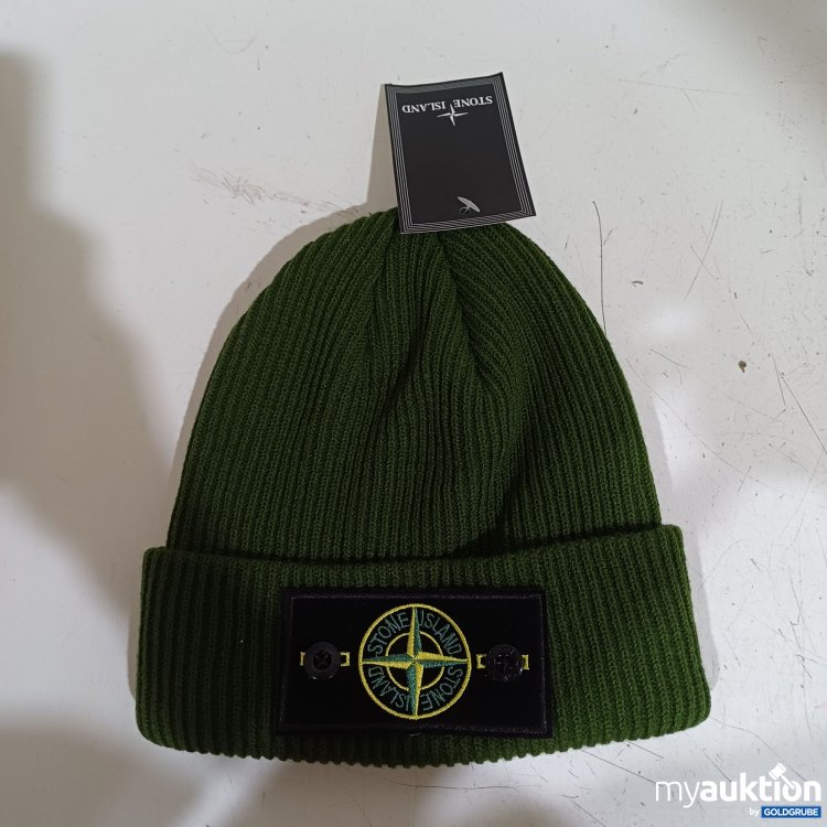 Artikel Nr. 931957 Artikel Nr. 931957: Stone Island Beanie, Olivgrüne, Kompassrosen-Aufnäher