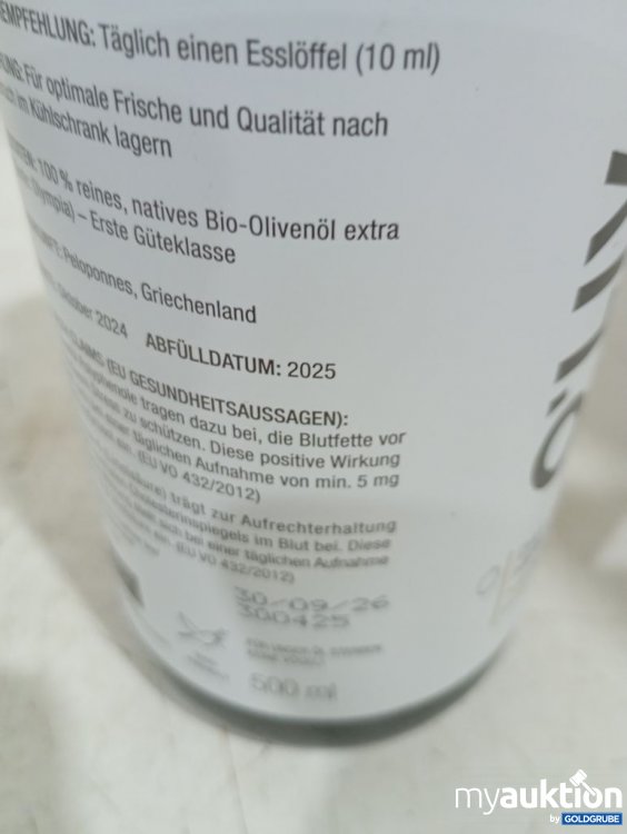 Artikel Nr. 983957 Artikel Nr. 983957: O'Liv Plus Olivenöl Ultra High Phenolic 500ml