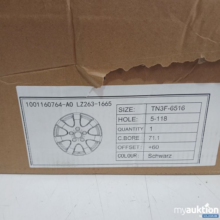 Artikel Nr. 441958: TN3F Felge TN3F-6516 5-118 2stk