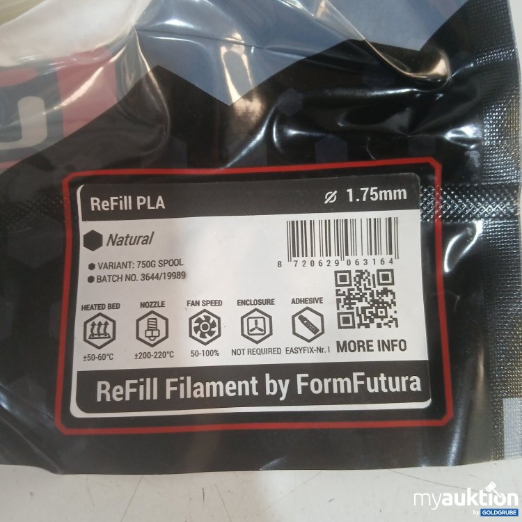 Artikel Nr. 468958: FormFutura ReFill PLA Filament 750 g 1,75 mm Natural