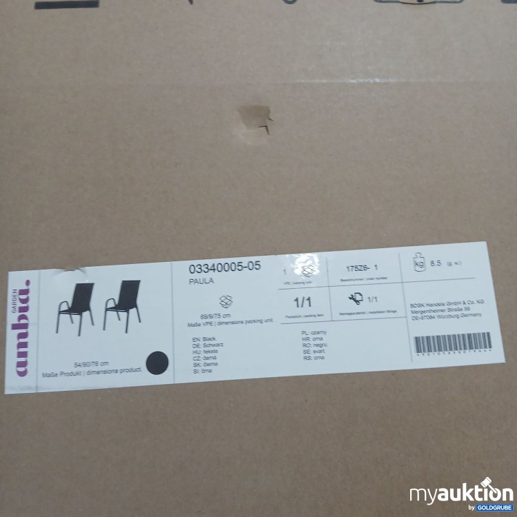 Artikel Nr. 888958: Ambia Garden Paula 03340005-05 schwarz 