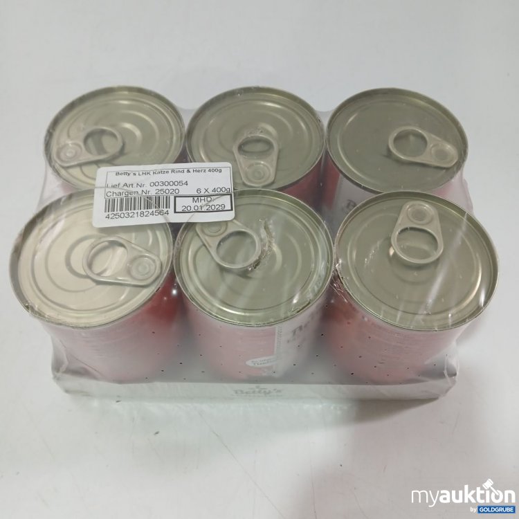 Artikel Nr. 976958: Betty's LHR Katze Rind & Herz 6x400 g