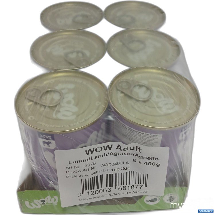 Artikel Nr. 980958 Artikel Nr. 980958: Wow Adult Lamm 6x400g