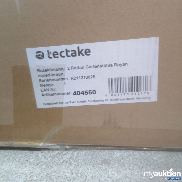 Artikel Nr. 377959 Artikel Nr. 377959: Tectake 2 Rattan Gartenstühle Royan