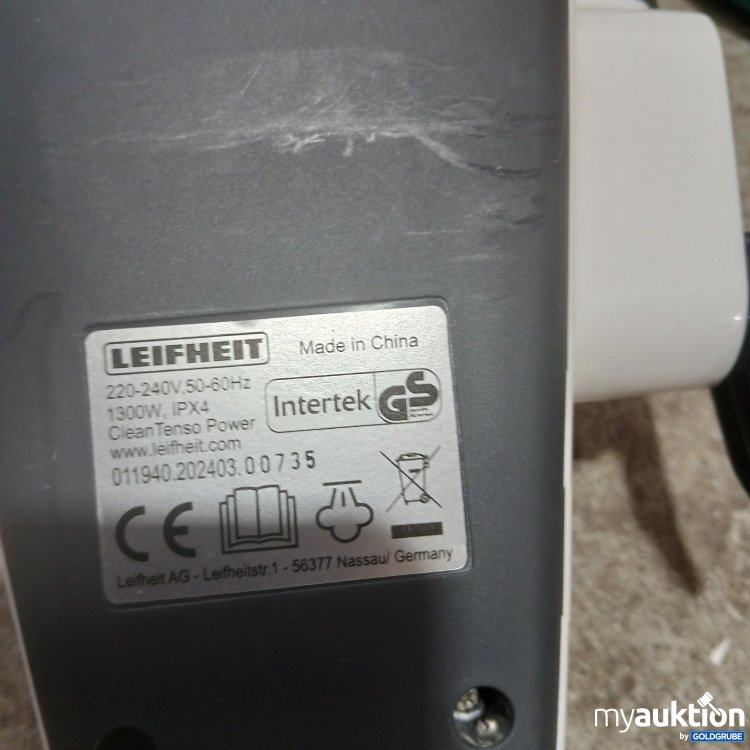 Artikel Nr. 465959 Artikel Nr. 465959: Leifheit Cleantenso Power 1300W, IPX4