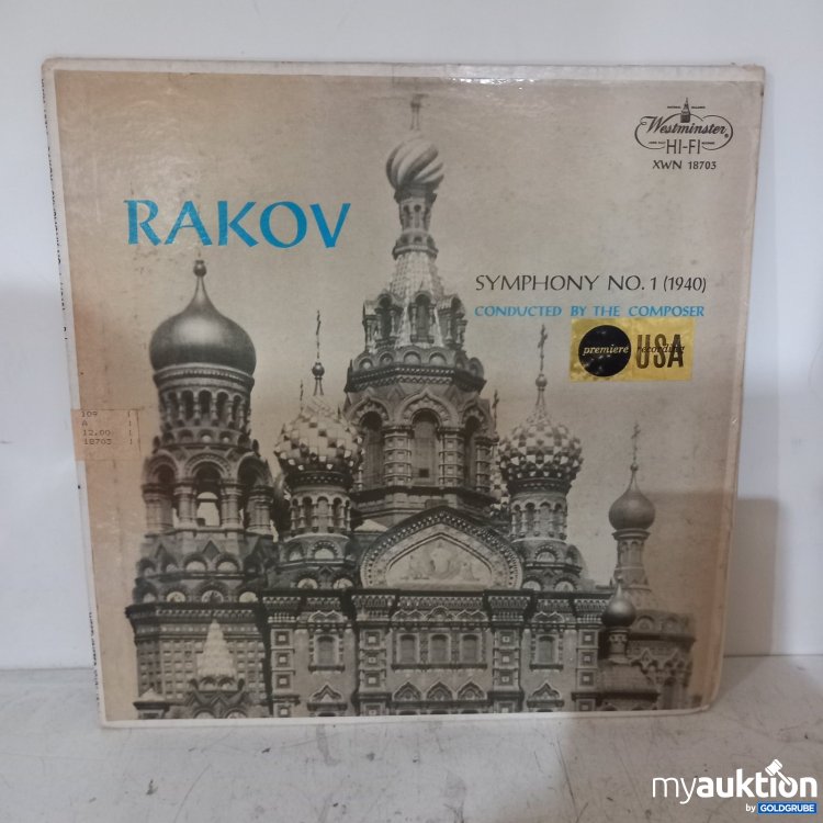 Artikel Nr. 469959 Artikel Nr. 469959: Westminster Schallplatte Rakov Symphony No. 1 (1940)