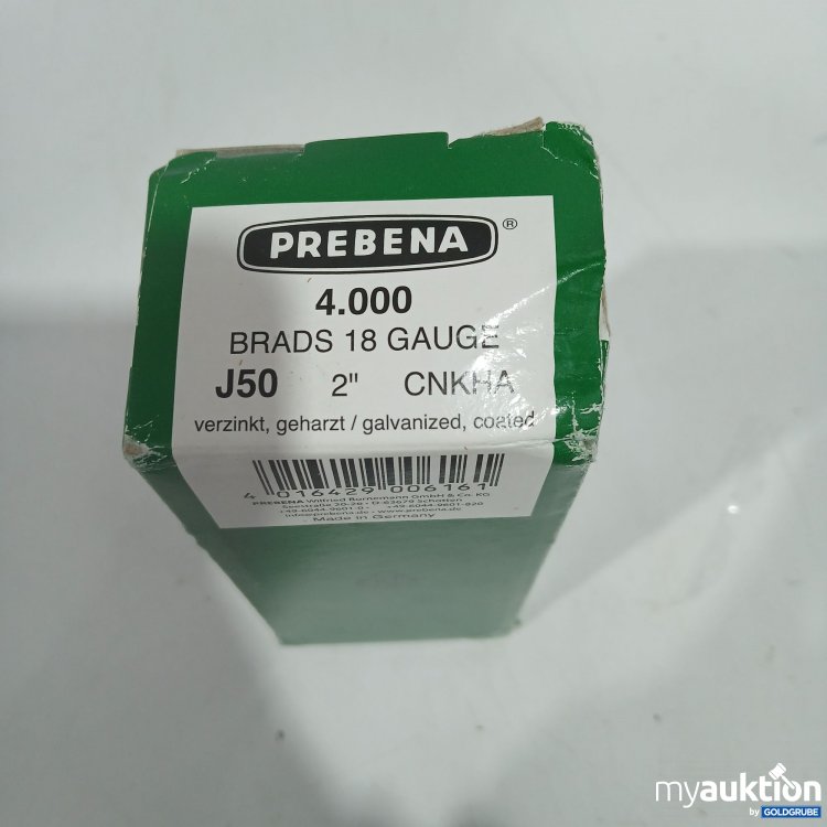 Artikel Nr. 522959 Artikel Nr. 522959: Prebena 4.000 Brads 18 Gauge J50 2"