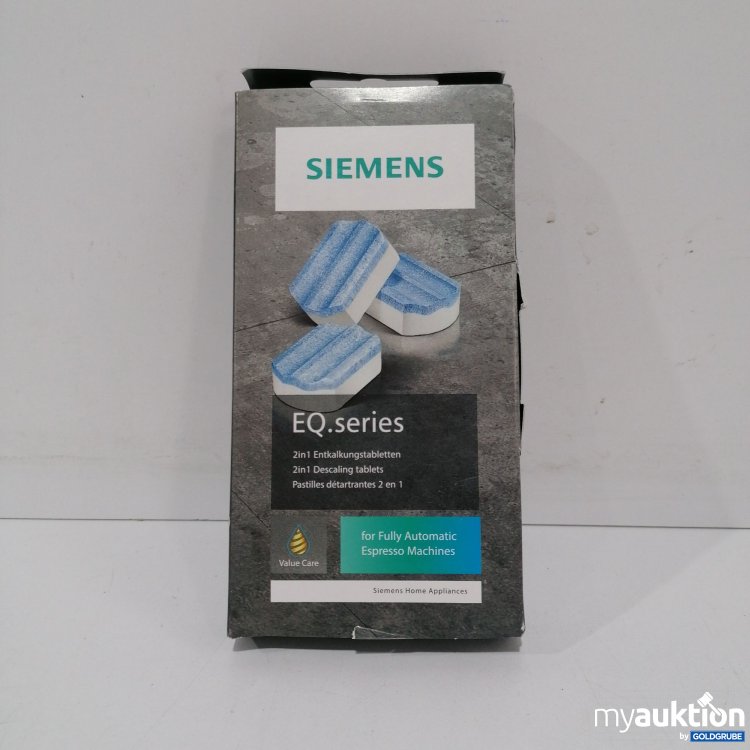 Artikel Nr. 847959 Artikel Nr. 847959: Siemens EQ. series 2in1 Entkalkungstabletten 3x36g