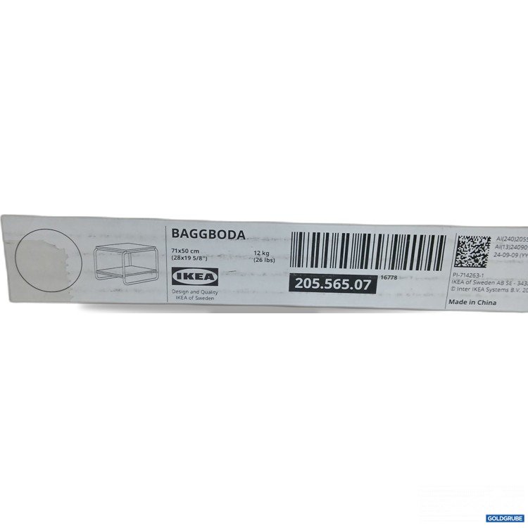 Artikel Nr. 888959: Ikea Baggboda 71x50cm weiß 205.565.07 