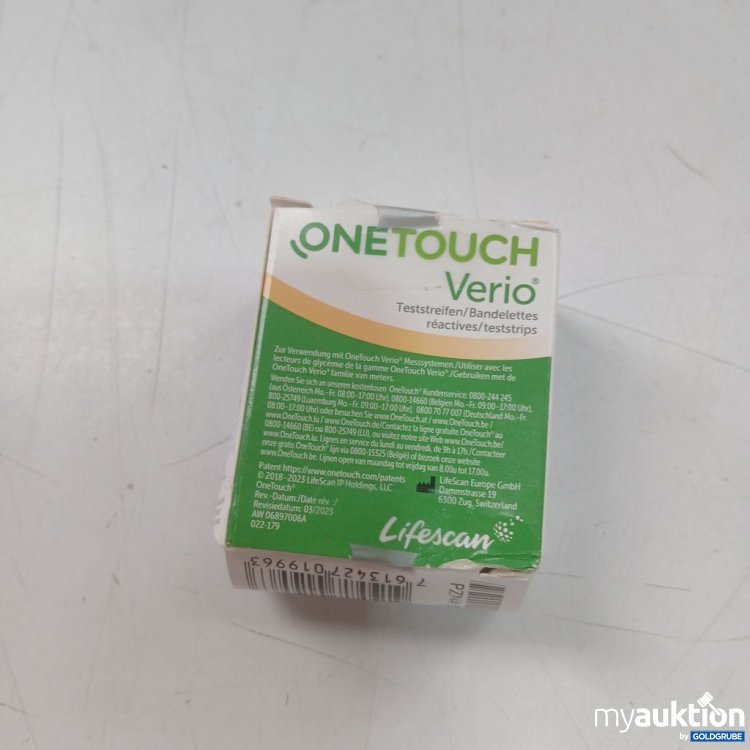 Artikel Nr. 929959: ONETOUCH Verio Teststreifen 50 Stück für Blutzuckermessung