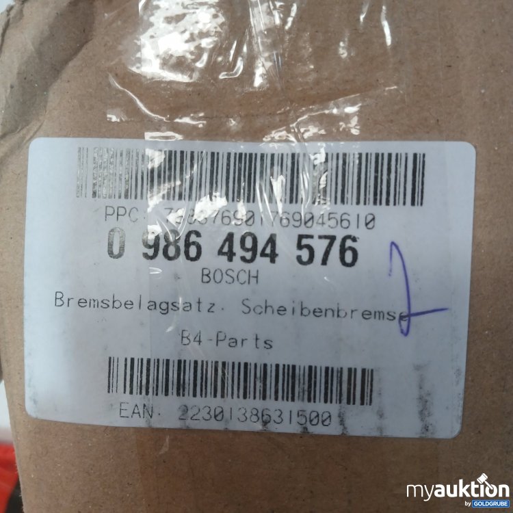 Artikel Nr. 467960 Artikel Nr. 467960: Bosch Bremsbelagsatz Scheibenbremse 0 986 494 576