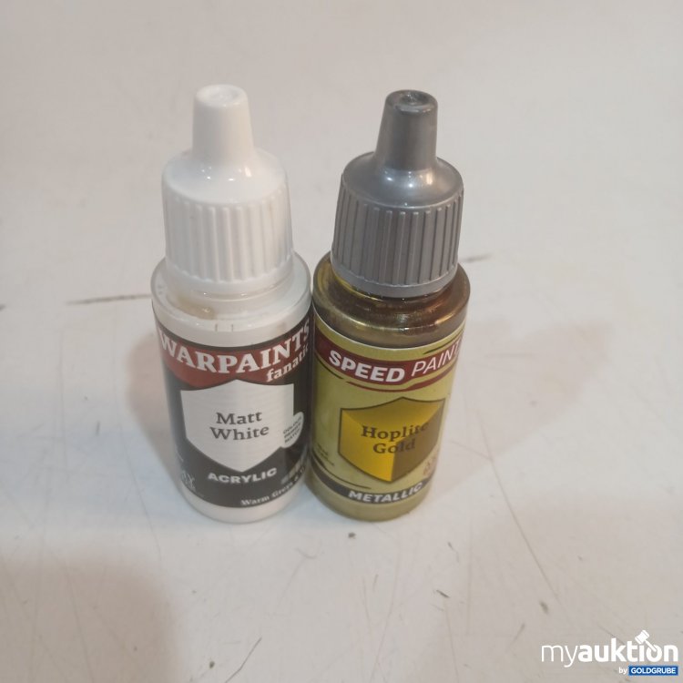 Artikel Nr. 468960 Artikel Nr. 468960: Warpaints Acrylfarbe Matt White und Hoplite Gold je 18ml