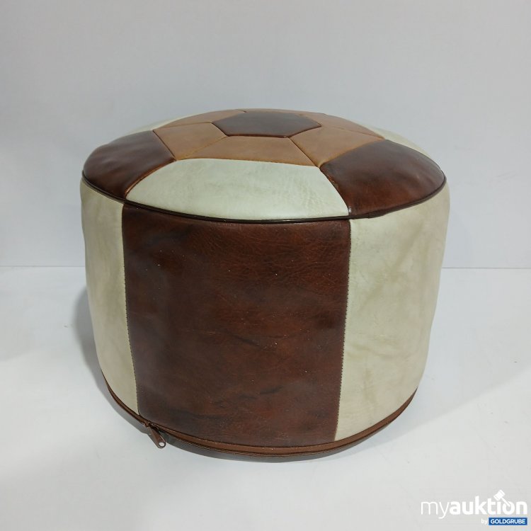 Artikel Nr. 806960 Artikel Nr. 806960: Leder Sitzpouf im Patchwork