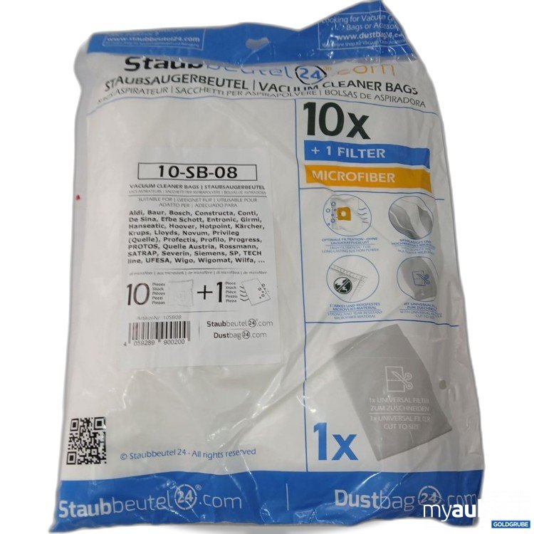 Artikel Nr. 961960: Staubbeutel 24 Staubsaugerbeutel 10x
