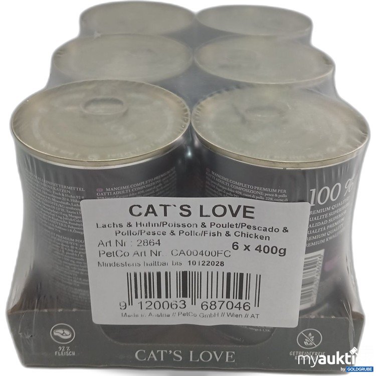 Artikel Nr. 980960 Artikel Nr. 980960: Cats Love Lachs & Huhn 6x400g