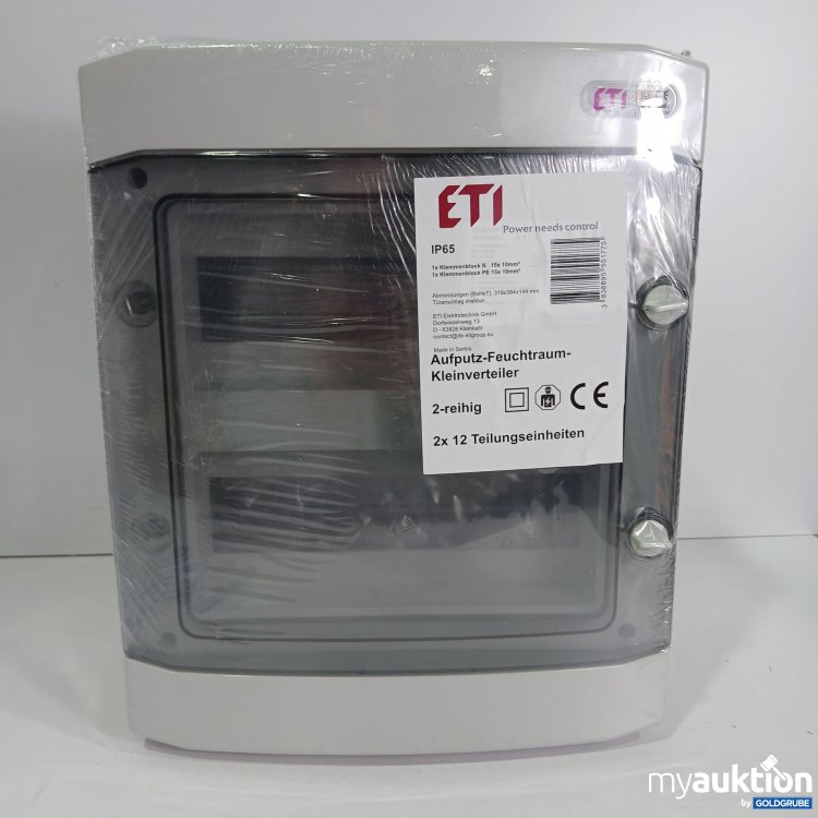 Artikel Nr. 436961 Artikel Nr. 436961: ETI Aufputz-Feuchtraum-Kleinverteiler IP65