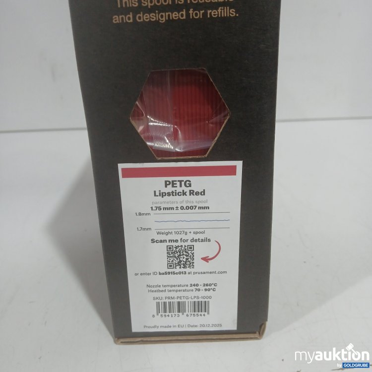 Artikel Nr. 468961: Prusament PETG Lipstick Red 1,75 mm 1027 g
