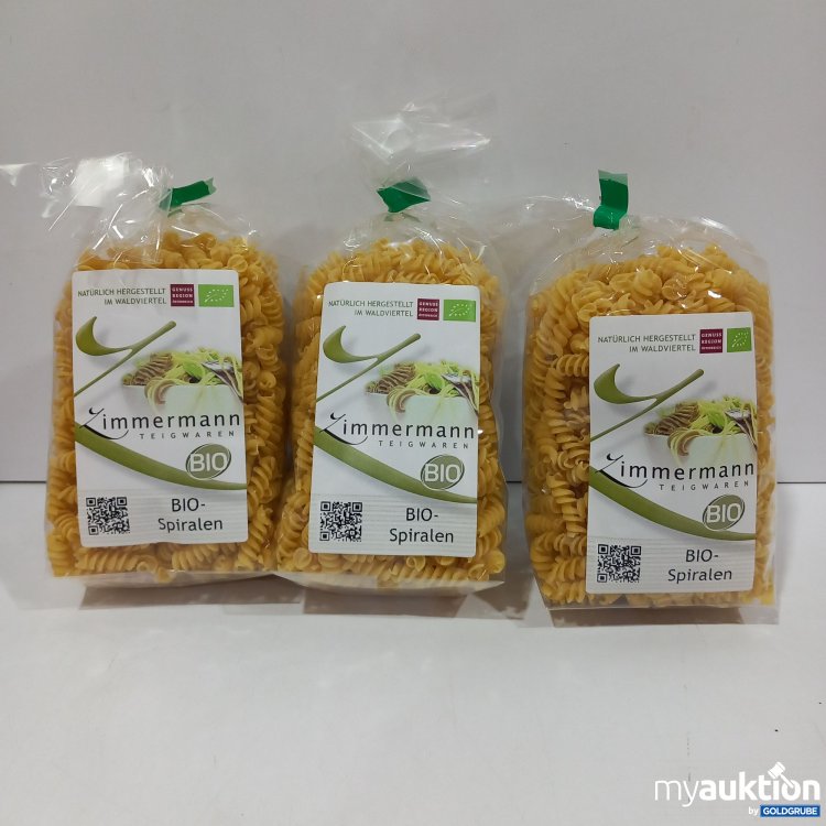 Artikel Nr. 868961: Zimmermann Bio Feine Spiralen 3Stk. 250g