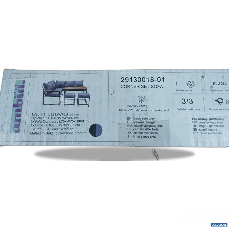 Artikel Nr. 888961 Artikel Nr. 888961: Ambia Garden Corner Set Sofa 29130018-01 schwarz/hellgrau