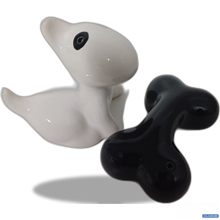 Artikel Nr. 916961: Keramik Hundefigur mit Knochen