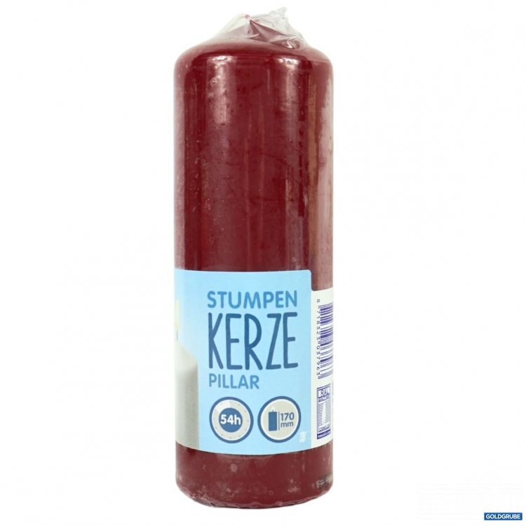 Artikel Nr. 917961: Stumpenkerze rot 6 x 17 cm