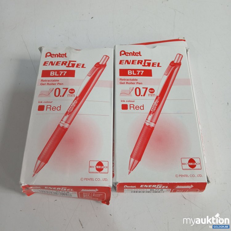 Artikel Nr. 956961: Pentel EnerGel Gel Roller Pen red je 12Stk 