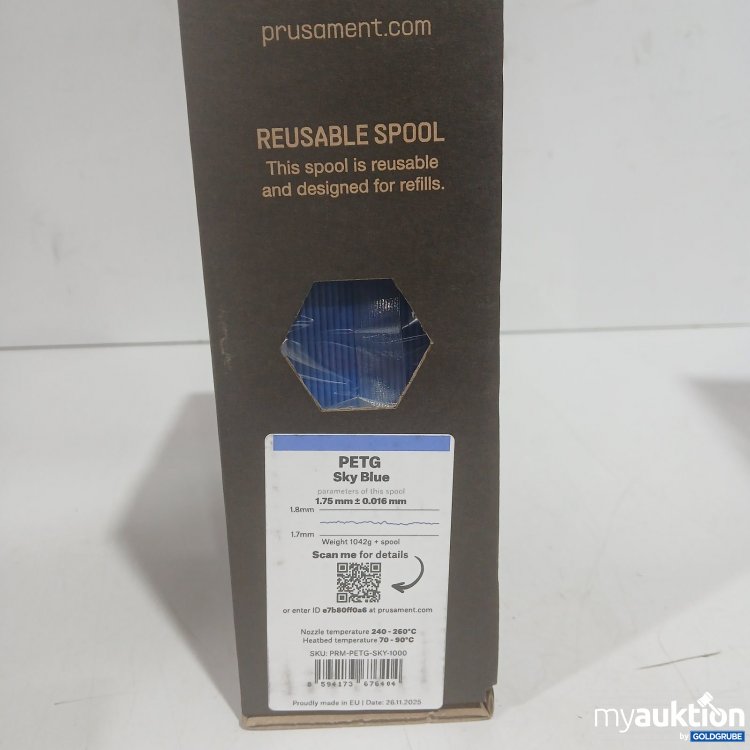 Artikel Nr. 468962 Artikel Nr. 468962: Prusament PETG Filament Sky Blue 1,75 mm 1042 g